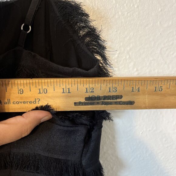 Princess Polly Molina Mini Slip Dress Coquette Ruffle Cocktail Black Size 6 - Picture 8 of 11